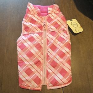 Pink Plaid Dog Jacket